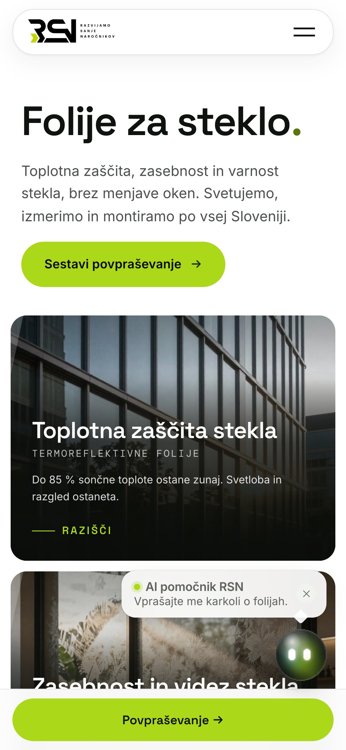 RSN na telefonu